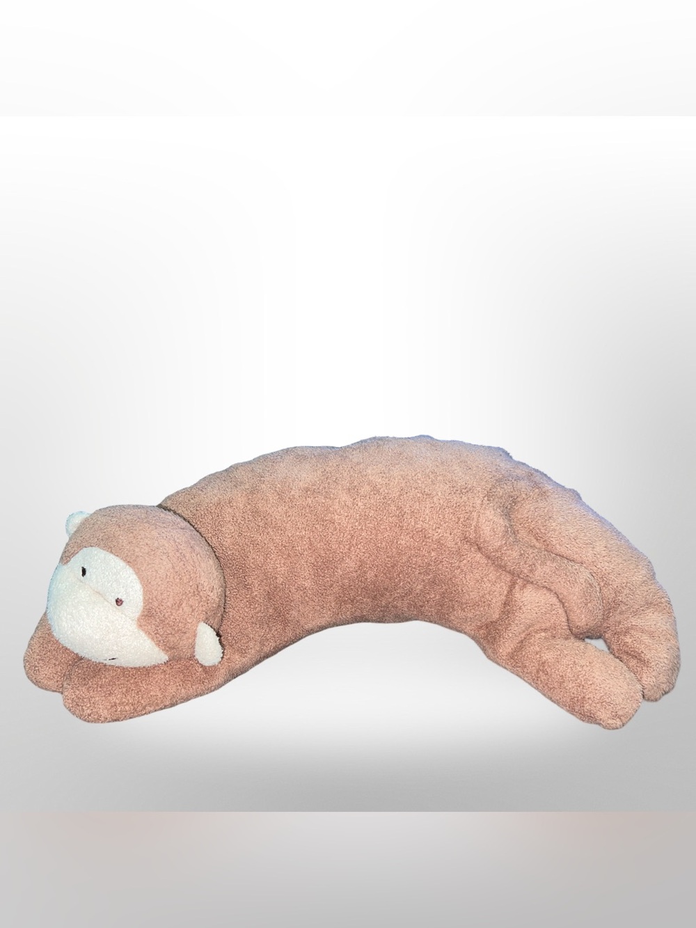 Angel dear Monkey curved plush pillow pal
